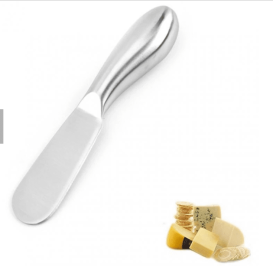 1pc Stainless Steel Butter Knife Spreader; Kitchen Baking Tool With Dual-Purpose Cream And Cheese Function