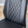 Modern Dining Chairs With Faux Leather Padded Seat Dining Living Room Chairs Upholstered Chair With Metal Legs Design for Kitchen, Living, Bedroom, Of