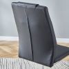 Modern Dining Chairs With Faux Leather Padded Seat Dining Living Room Chairs Upholstered Chair With Metal Legs Design for Kitchen, Living, Bedroom, Of