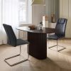 Modern Dining Chairs With Faux Leather Padded Seat Dining Living Room Chairs Upholstered Chair With Metal Legs Design for Kitchen, Living, Bedroom, Of