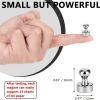 12pcs/Set Refrigerator Magnet Push Pin, Brushed Nickel Steel Fridge Magents, Magnetic Pushpins, Magnet Thumb Tacks, Magnets For Whiteboard, Kitchen, O