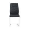 Modern Dining Chairs With Faux Leather Padded Seat Dining Living Room Chairs Upholstered Chair With Metal Legs Design for Kitchen, Living, Bedroom, Of