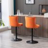 A&A Furniture,Swivel Velvet Barstools Adjusatble Seat Height from 25-33 Inch, Modern Upholstered Bar Stools with Backs Comfortable Tufted for Home Pub