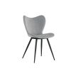 Dining chairs set of 2, Grey velvet Chair modern kitchen chair with metal leg