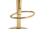 Modern Barstools Bar Height, Swivel Velvet Bar Stool Counter Height Bar Chairs Adjustable Tufted Stool with Back& Footrest for Home Bar Kitchen Island