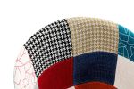 D&N Dining chair, Patchwork Seat , High living room Chair, Modern Lounge Chair, Restaurant, Coffee Room, Kitchen Chair, Set for 2, BASIC PATCHWORK