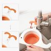 1pc Whale Drain Basket; Kitchen Supplies; Vegetable Wash Basin Drain Basket; Household Sink Water Filter Basket; Washing Fruit Filter Residue