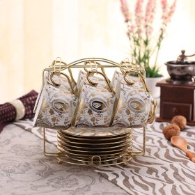 European-style Bone China Coffee Set British Afternoon Tea Cup Simple Household (Option: Moon)