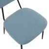 Dining Room Chairs Set of 2, Modern Comfortable Feature Chairs with Faux Plush Upholstered Back and Chrome Legs, Kitchen Side Chairs for Indoor Use: H